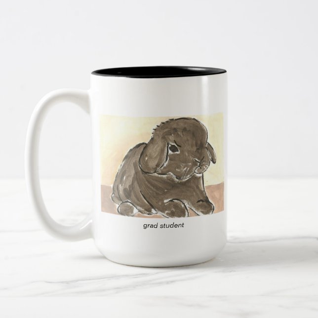 Un Étudiant de 2e année deux-tons café Mug (Gauche)