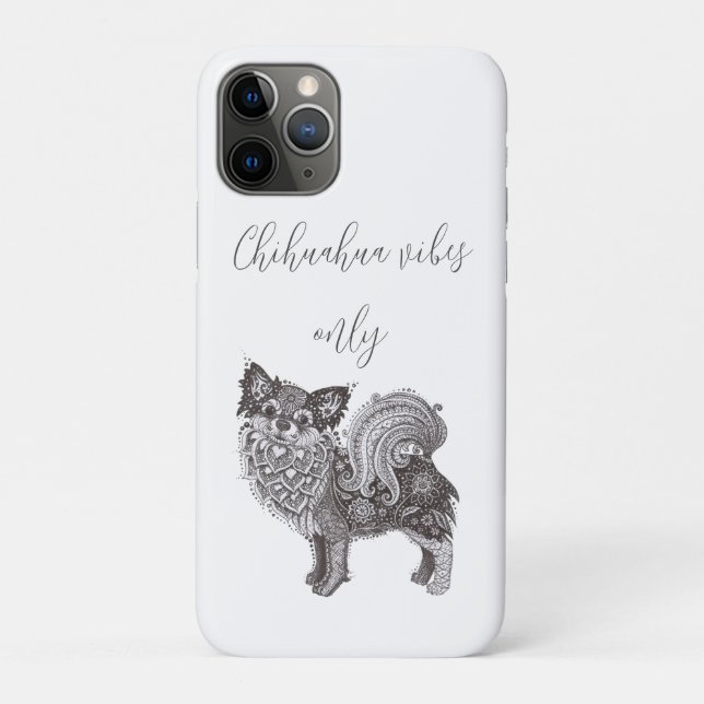 Un étui pour iPhone 11 Pro avec chihuahua (Dos)