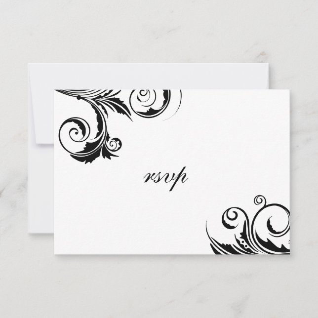 Un événement de Cravate noire -cartes rsvp (Devant)
