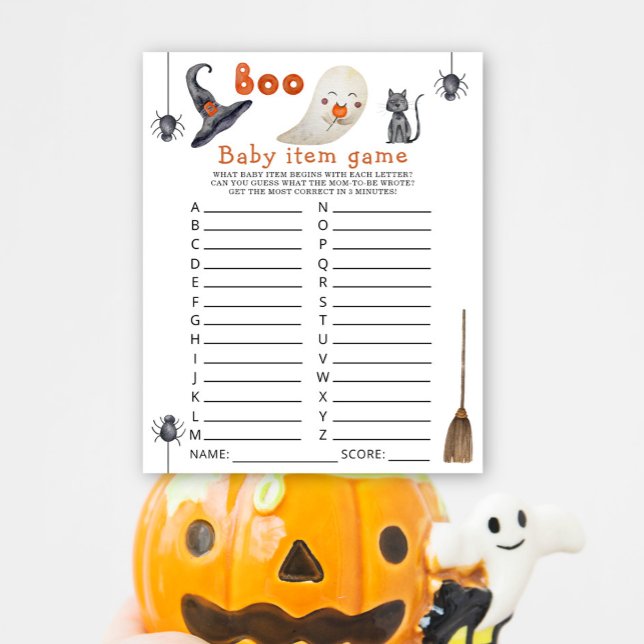 Un fantôme mignon - Baby Item Game. Jeu baby showe (Créateur téléchargé)