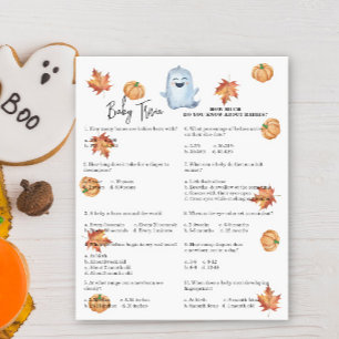 Un fantôme mignon - Trivia de bébé Jeu Baby show