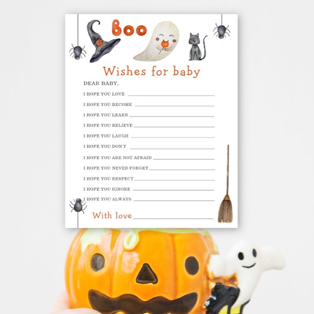 Un fantôme mignon - voeux pour bébé (Créateur téléchargé)