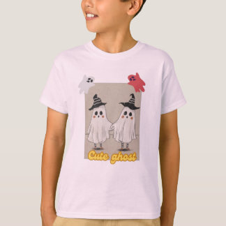 Un fantôme très mignon qui conçoit le T-shirt de L