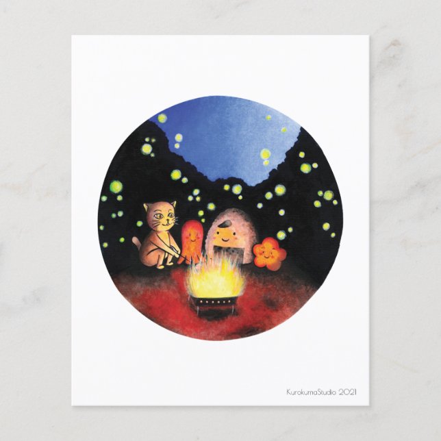 Un feu de camp avec de bons amis (Devant)