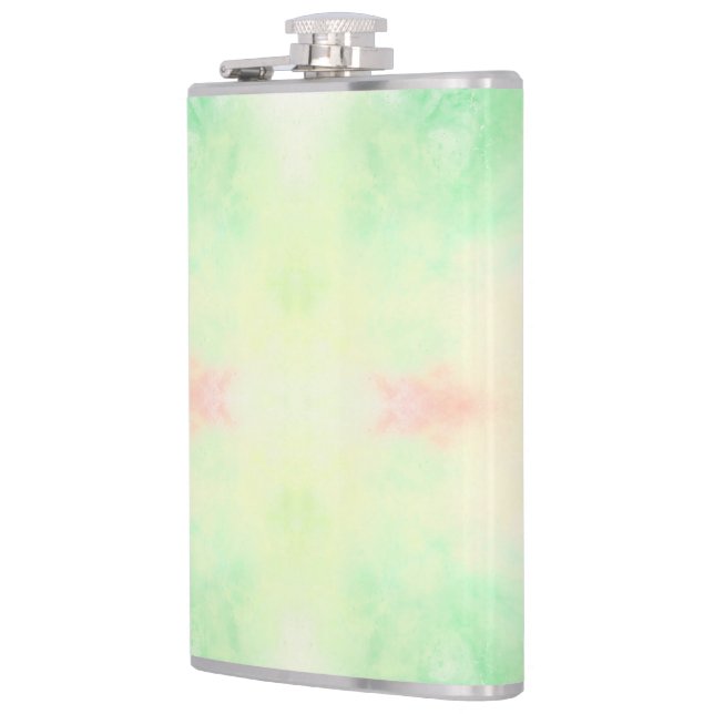 Un flacon avec un design à l'aquarelle pastel  (Gauche)