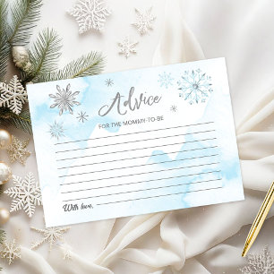 Un flocon de neige est en route Blue Baby Shower