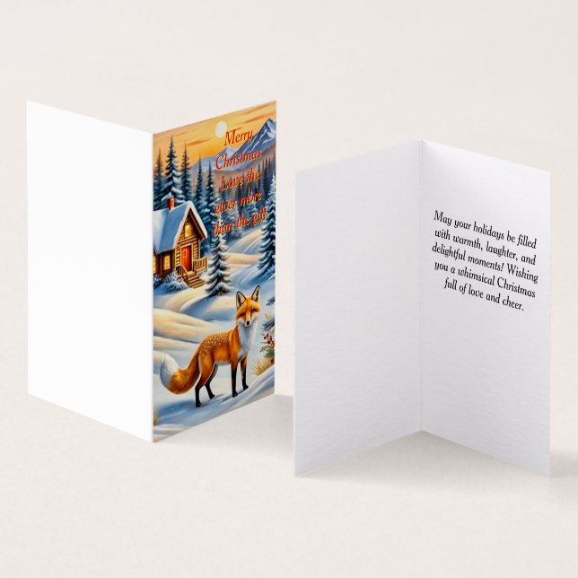 Un Fox et un cabine cosy (Inside and Outside)