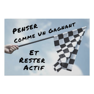 Un Gagnant" Affiche Murale Citation Positive