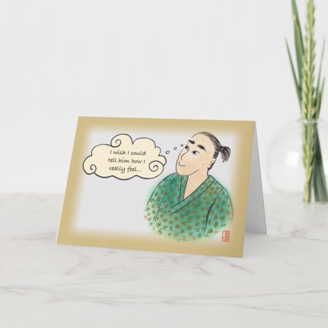 Un gars japonais à Yukata Love 1 pour sa carte (Devant)