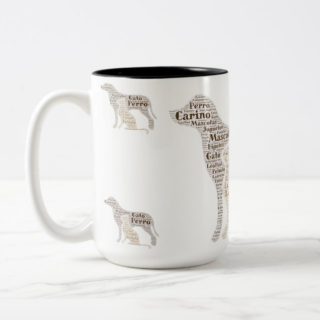 Un gato y un perro Mug (Gauche)