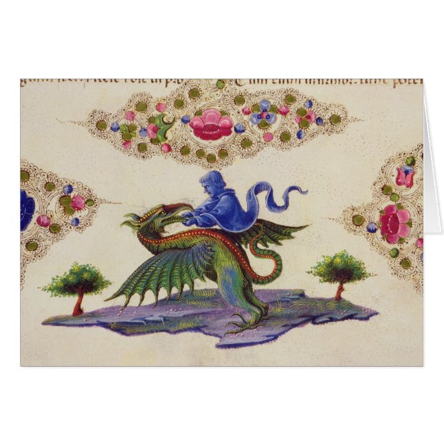 Un génie et un monstre à ailes (Devant horizontal)