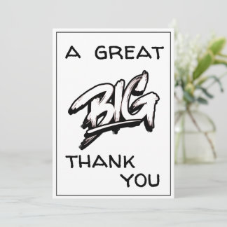 Un grand Merci de la typographie noire Doodles