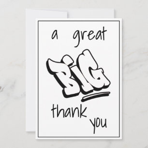Un grand merci en typographie noire gras Texte