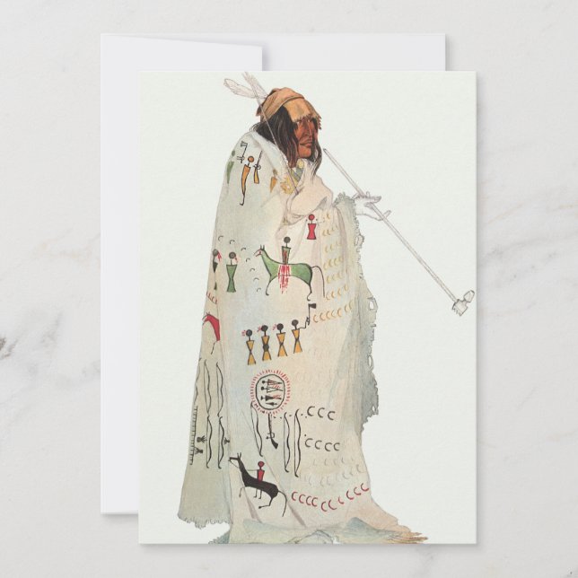 Un guerrier indien avec portrait de tuyau par Karl (Devant)