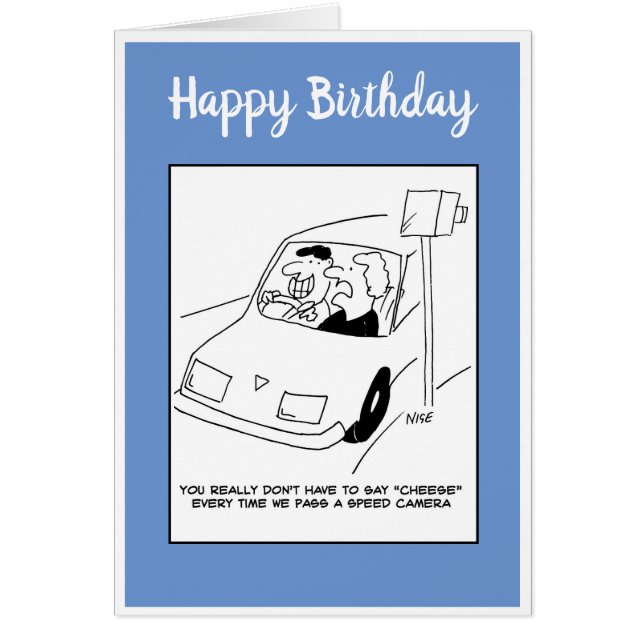 Un homme dit "fromage" en train de passer une camé (Devant)