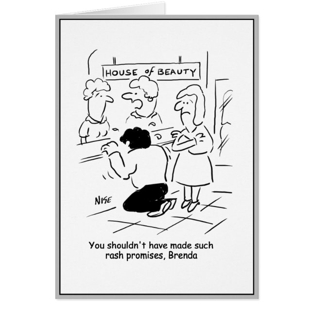 Un homme du salon de beauté est extrêmement déçu. (Devant)