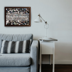 Un homme et un homme affiche de motivation