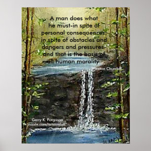 UN HOMME FAIT CE QU'IL DOIT ESTCHILL POSTER