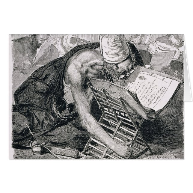 Un homme instruit absorbé dans Coran (Devant horizontal)