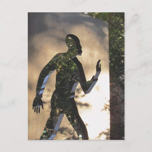 Un homme invisible dans la carte postale de New Yo (Devant)