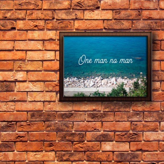 Un homme personne ne proverbe affiche (Créateur téléchargé)