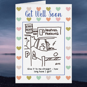 Un homme sur un parking hospitalier demande combie