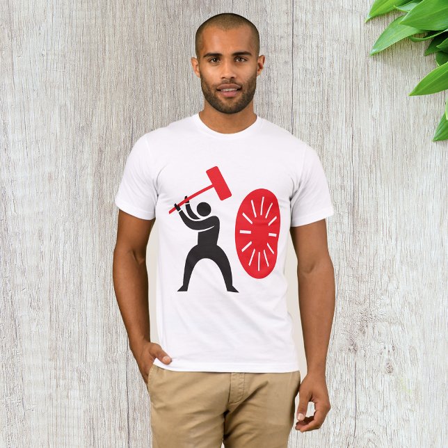 Un Homme Touche Un T-shirt Homme Gong Mens (Créateur téléchargé)