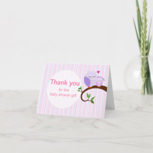 Un Hoot D'Un Baby shower Chouette Violette Merci