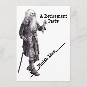 Un Humour amusant arrive à la retraite Invitation 