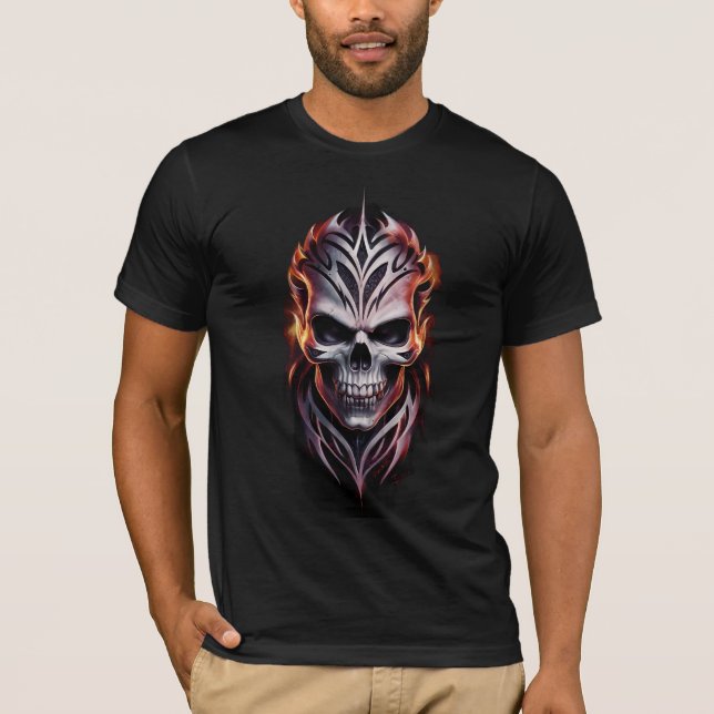 Un Imaginaire foncé et dynamique Un T-shirt tribal (Devant)