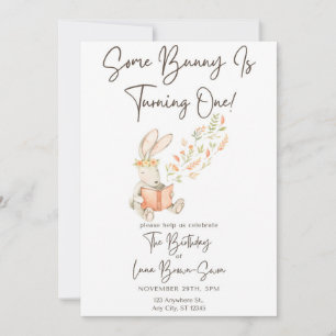 Un Invitation d'anniversaire de Bunny
