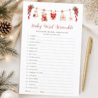 Un jeu de lettres pour une baby shower joyeuse