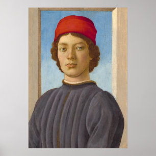 Un Jeune Homme - Filippino Lippi Affiche d'art fin