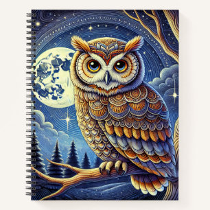 un joli carnet d'image de hibou