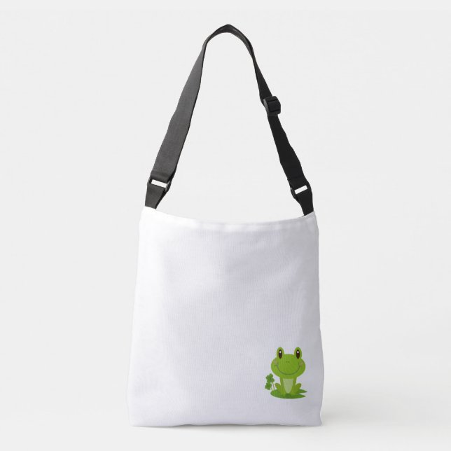 Un joli graphisme de grenouille sur un sac fourre- (Devant)