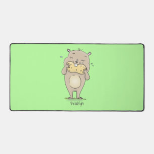 Un joli hamster souriant avec un dessin animé d'ar