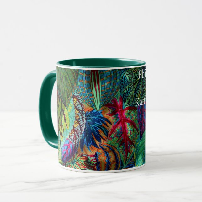 Un joli Philip Jacobs Tissu Coleus Mug (Devant gauche)