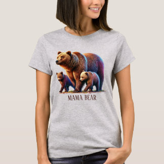 Un joli t-shirt personnalisable Mama bear