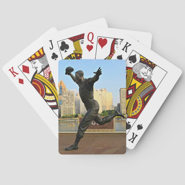 Un joueur de baseball sur des cartes de jeu (dos)