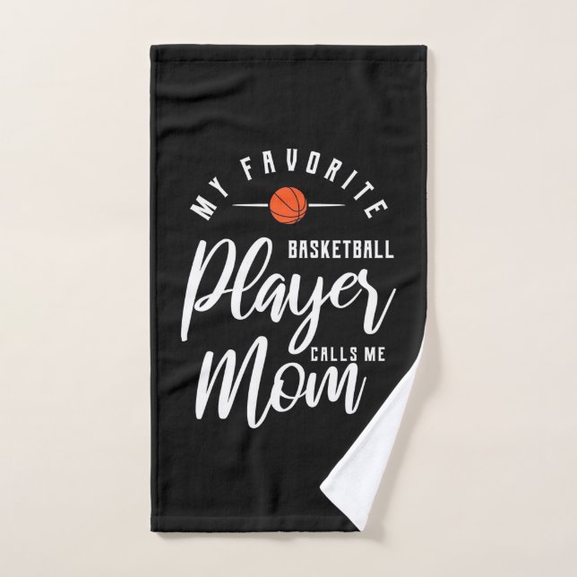 Un Joueur De Basket M'Appelle Maman (Serviette à main)