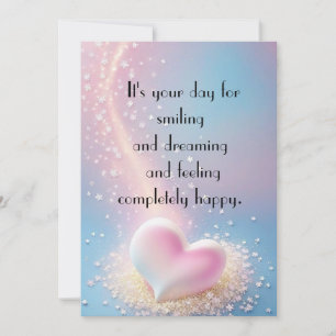 Un jour pour sourire Carte d'anniversaire