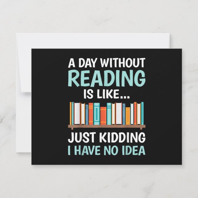 Un jour sans lire est comme un bibliophile bookwor (Devant)