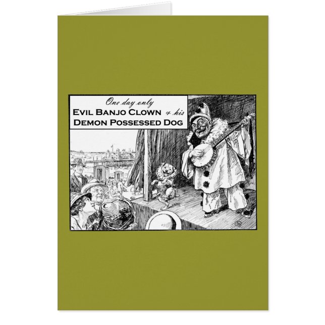 Un jour seulement : Clown mauvais de banjo (Devant)