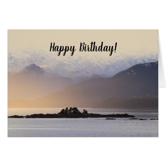 Un Joyeux Anniversaire Pour Saluer Les Monts Misty Zazzle Fr