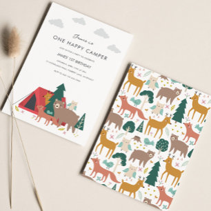 Un Joyeux Camper Invitation Anniversaire