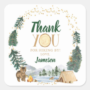 Un joyeux Camper Stickers de fête d'anniversaire