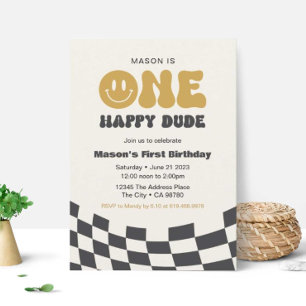 Un joyeux Mec Invitation à l'anniversaire ・ Happy