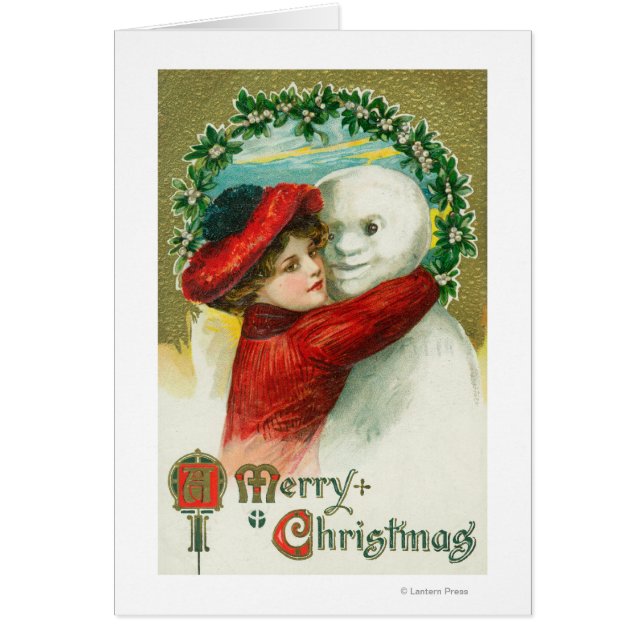 Un joyeux Noël serrant la scène de Snowman (Devant)