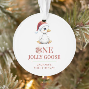 Un joyeux oie personnalisé pour un premier anniver
