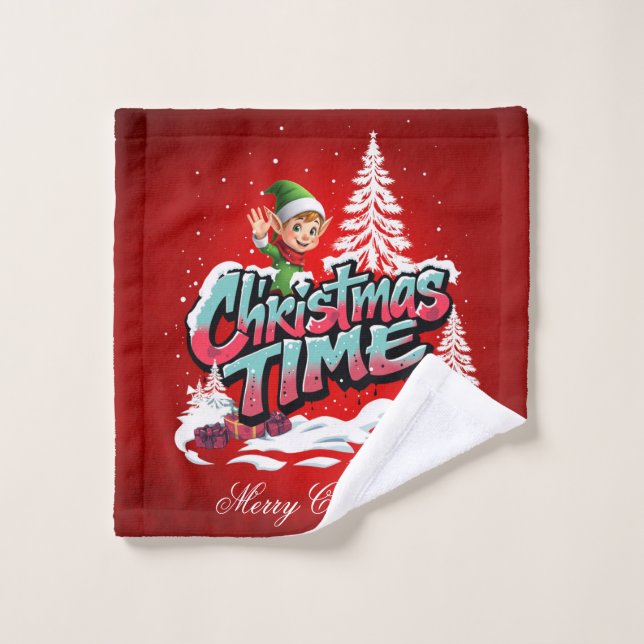 Un joyeux personnage de dessin animé (Gant de toilette)